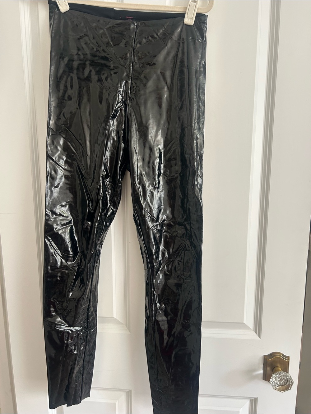 Commando Black Patent Skinny Pants